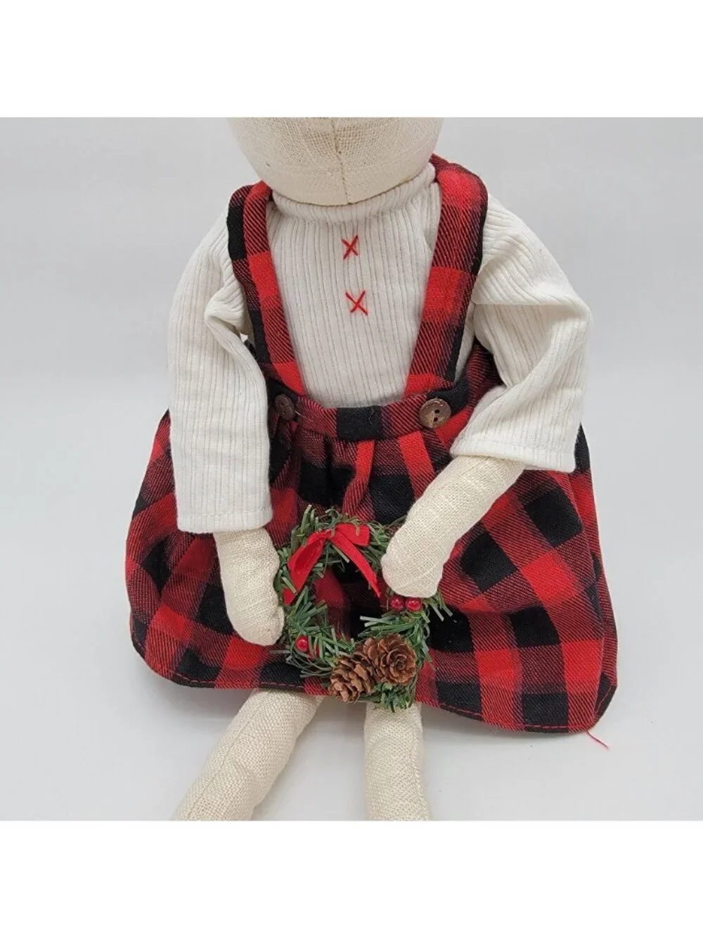 Pier 1 Imports Weighted Reindeer Christmas Decoration